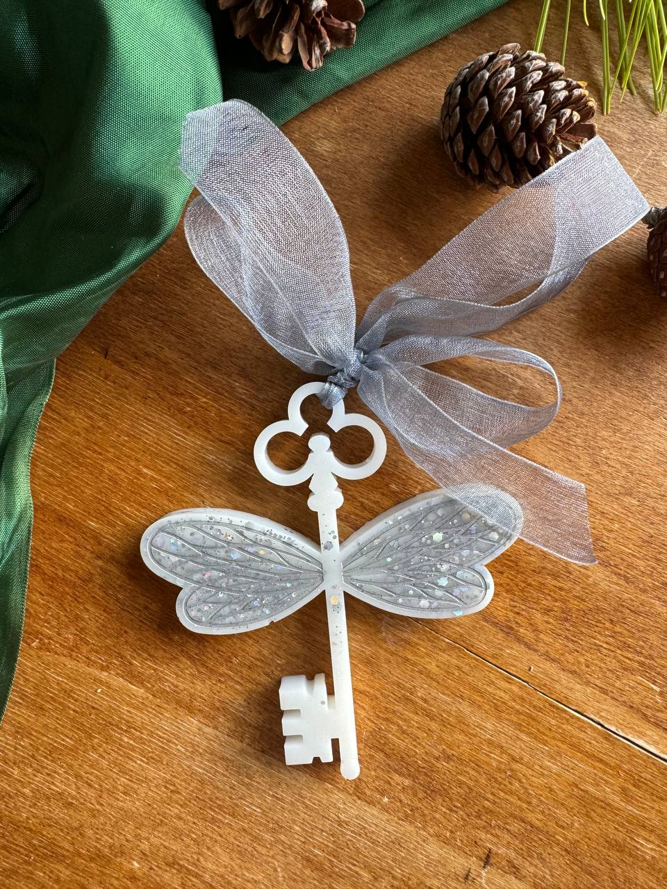 “Chiave Alata” Harry Potter - Decorazione Natalizia in Resina